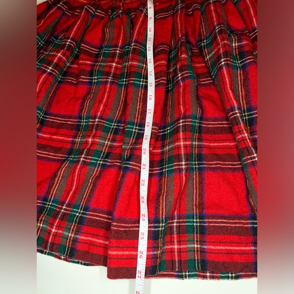 Vintage 80’s Wool Skirt Red and Green Pleated Skirt from Jeremy Scott - Picture 7 of 11